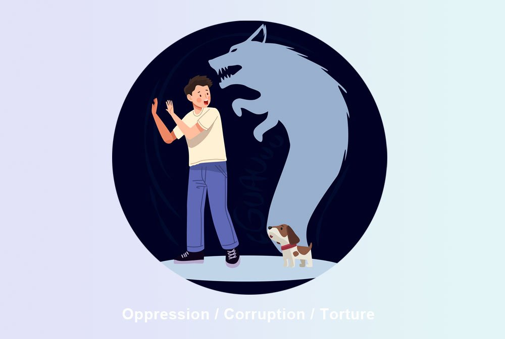 who supports oppression, corruption and torture